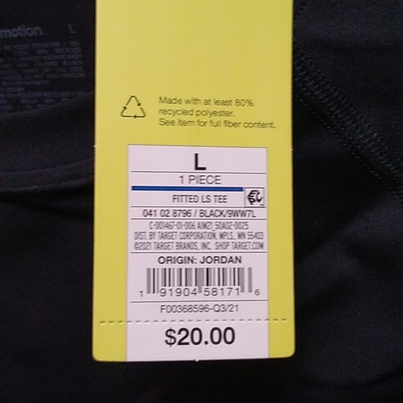 NWT Men's Fitted Long Sleeve T-Shirt - All in Motion - L - Picture 4 of 8